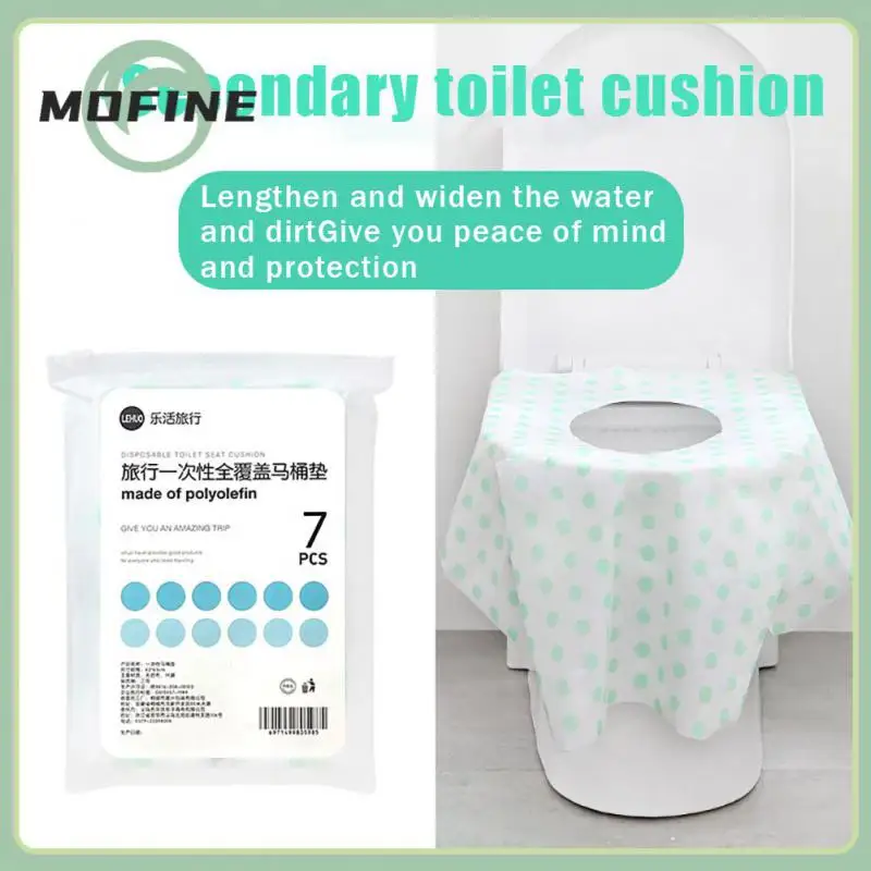 

Portable Hygienic Toilet Seat Cover Autohesionsmall Toilet Cover Anti-skid Warm Closestool Mat Bathroom Accessories Disposable