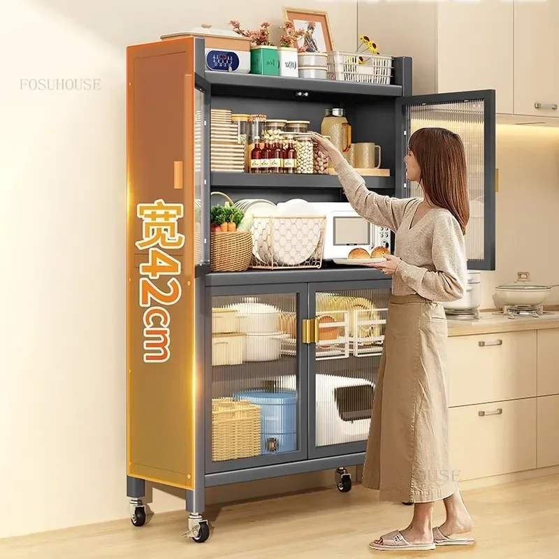 Утолщенные пыленепроницаемые кухонные шкафы сервант для гостиной многослойный