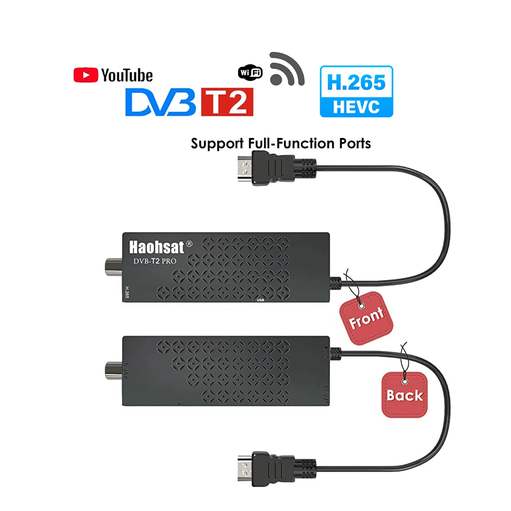 Цифровой ТВ-тюнер DVB T2 PRO ТВ-приставка декодер Dvb T/C/T2 итальянская Съемная Hevc Wi-Fi H265