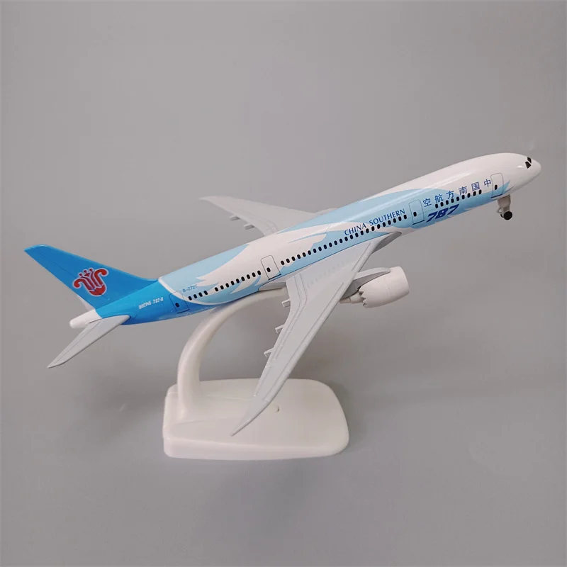 

Модель самолета China South Airlines B787, 19 см, модель самолета из металлического сплава с литыми колесами, Боинг 787