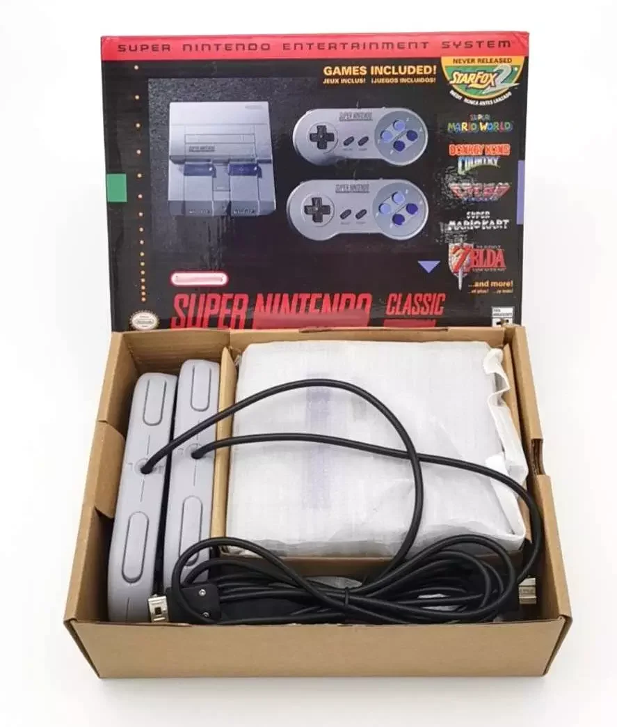 SuperNES Nintend 21 Games SNES Game Console 16-bit SNES MINI Game Console U.S. Version 30 Games Support Tf Card