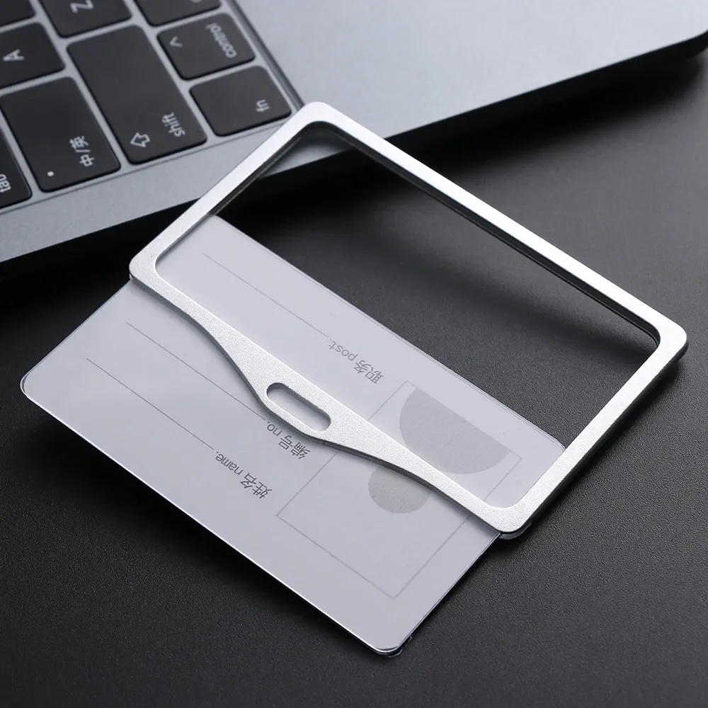 Aluminum Alloy Work Name Card Holders Business Work Card ID Badge Lanyard Holder Hot Vertical Metal ID Business Case