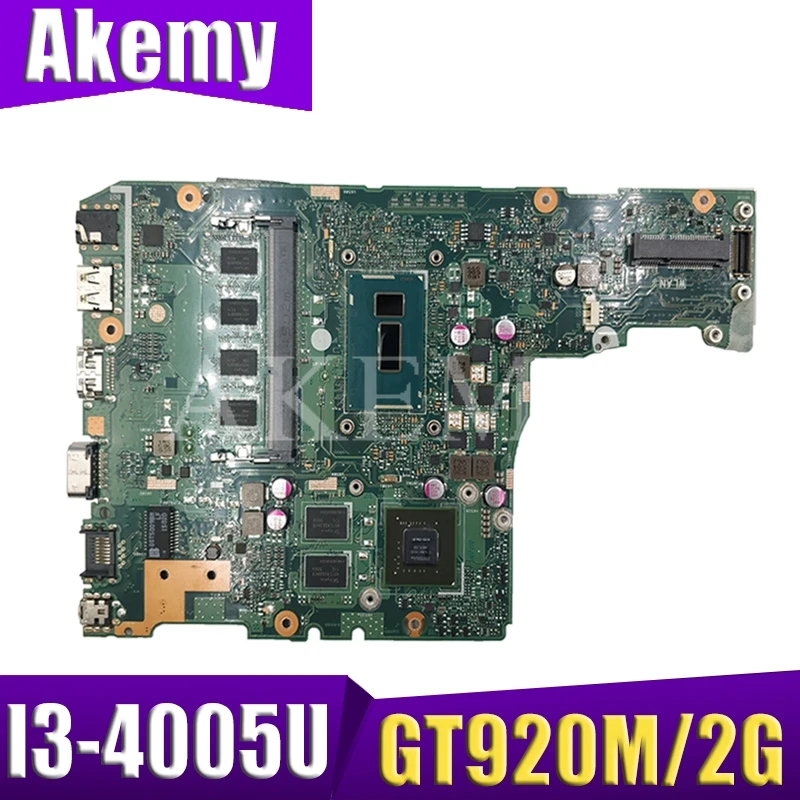 

Материнская плата Akemy X302LJ для ASUS X302LJ X302L, материнская плата Laotop с процессором I3-4005U GT920M/2G