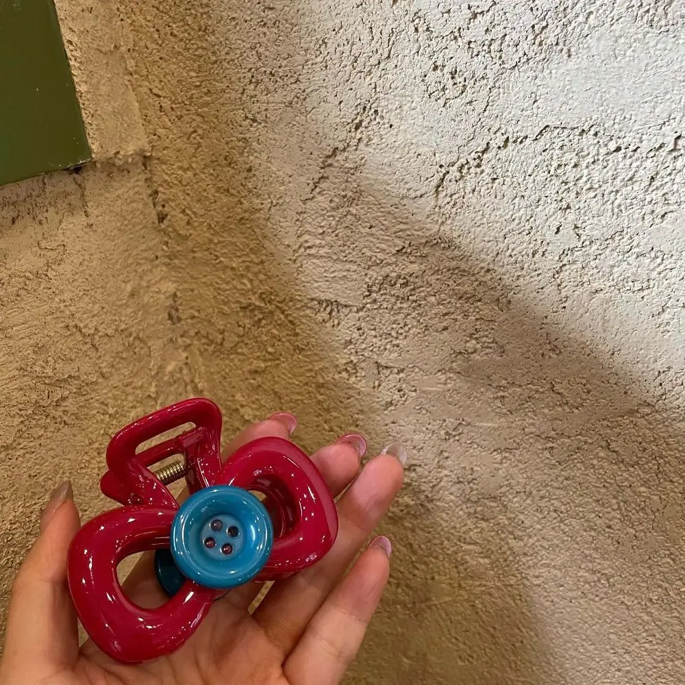 Корейский стиль пуговица коготь для волос хвост шпилька модный дизайн бант