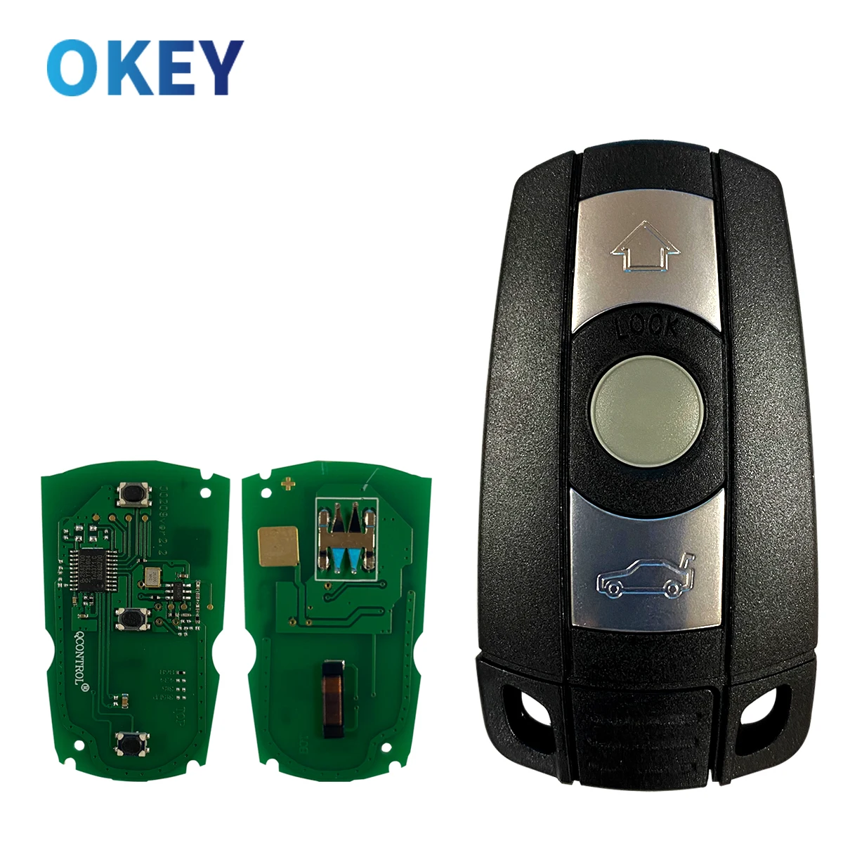 Okey Remote Control Car Key For BMW 3 Buttons CAS3 System 1/3/5/7 Series X5 X6 Z4 315/433/868 MHZ Transmitter Chip