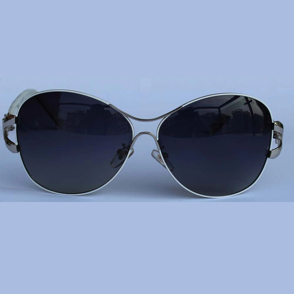 Женские солнцезащитные очки-бабочки UV400 модные поляризационные с металлической