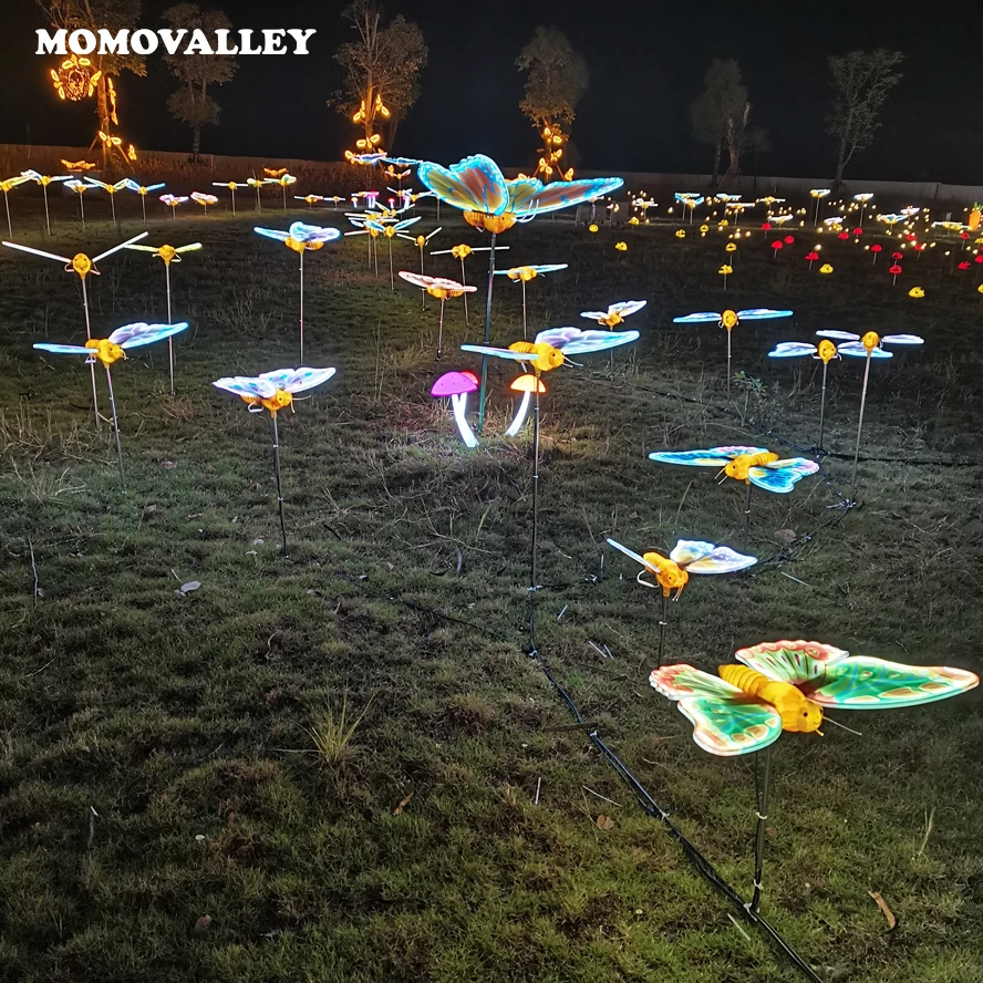 Momovalley 3D гигантские светодиодные рождественские украшения с открытым закрытием движущаяся бабочка для улицы для пейзажа и декора ресторана (art.: 3920d10604e82) - 3920d10604e82