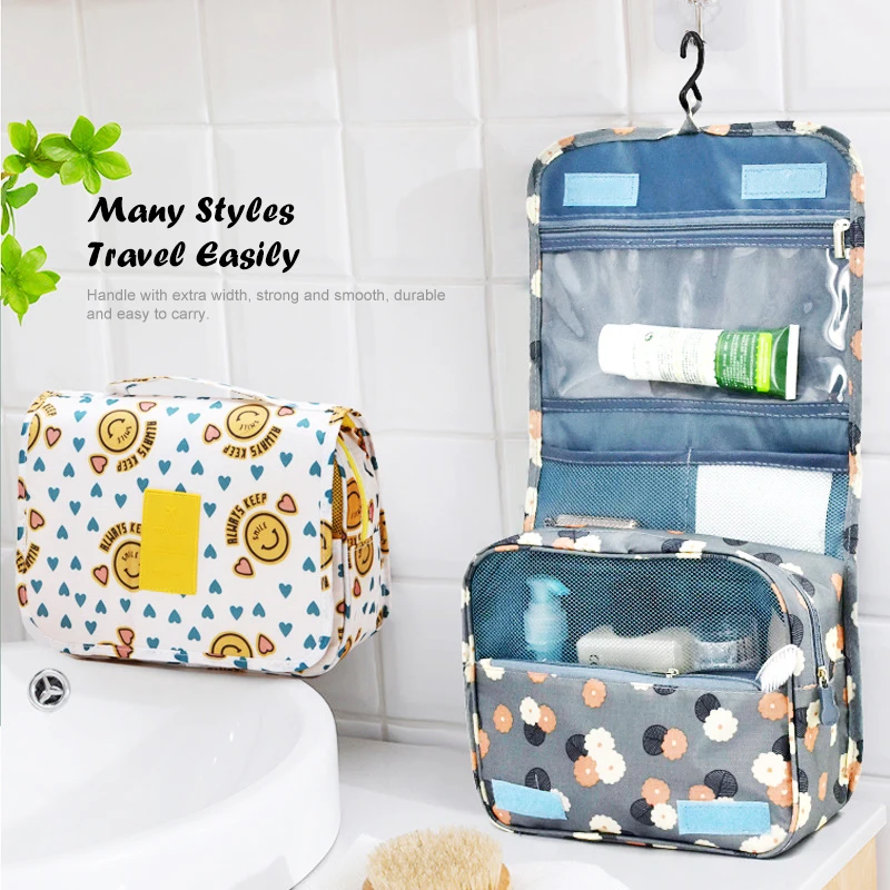 Мосодо Путешественник Косметичка для макияжа Складная Органайзер Водонепроницаемый Косметический Чехол Висячая Несер Ванная Косметичка Сумочка для хранения.