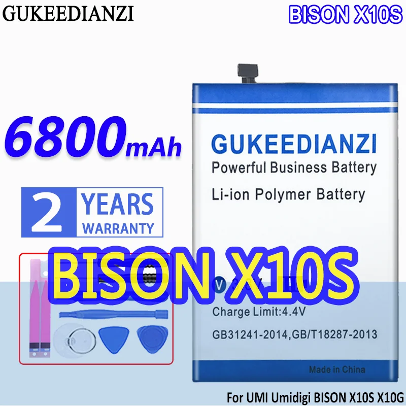 

Bateria 6800mAh High Capacity Battery For UMI Umidigi BISON X10S X10G High Quality Battery