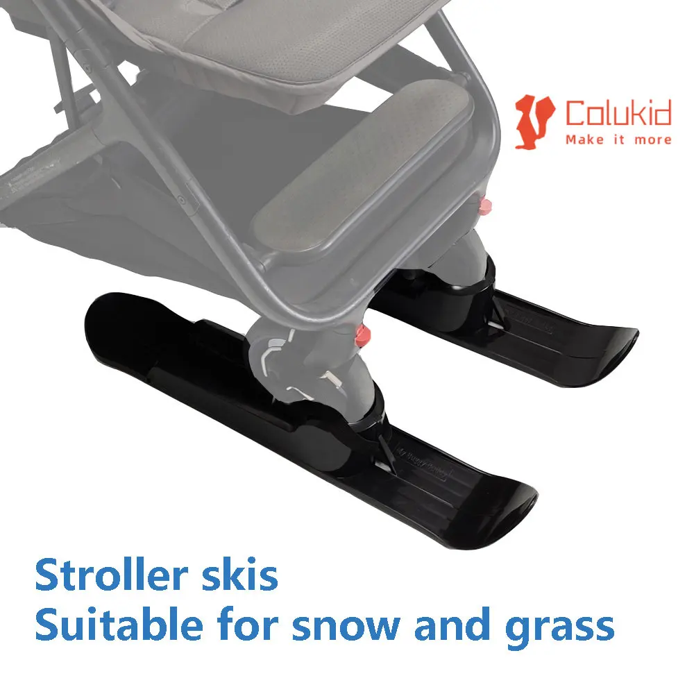 Universal Baby Stroller Accessories Ski Plate Buggy Sled Wheelchair Glider Snow Scooter Pram Skiing Board for YOYO XIAOMI MITU B