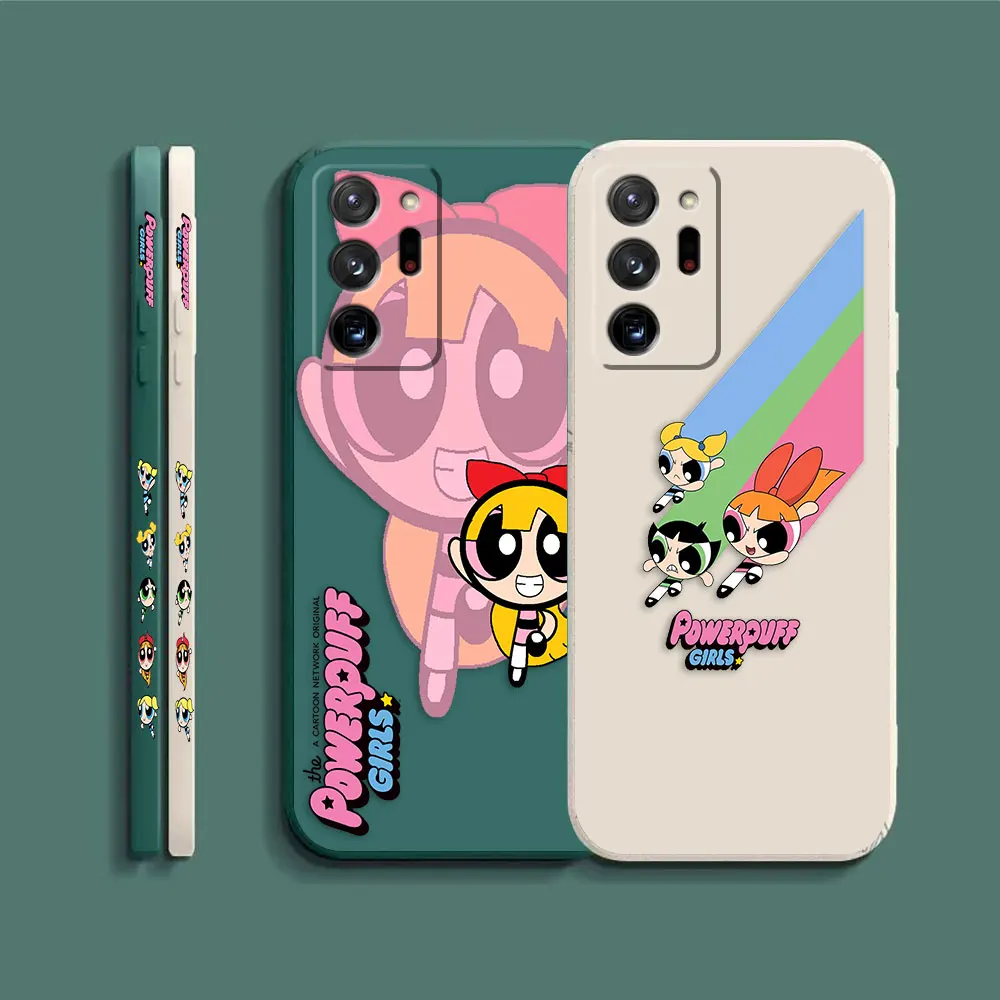 Case For Samsung Galaxy A90 A80 A70 A60 A50 A40 A30 Note 20 Pro Plus Lite Ultra 4G 5G Case  The P-Powerpuff Girls Of The Rainbow
