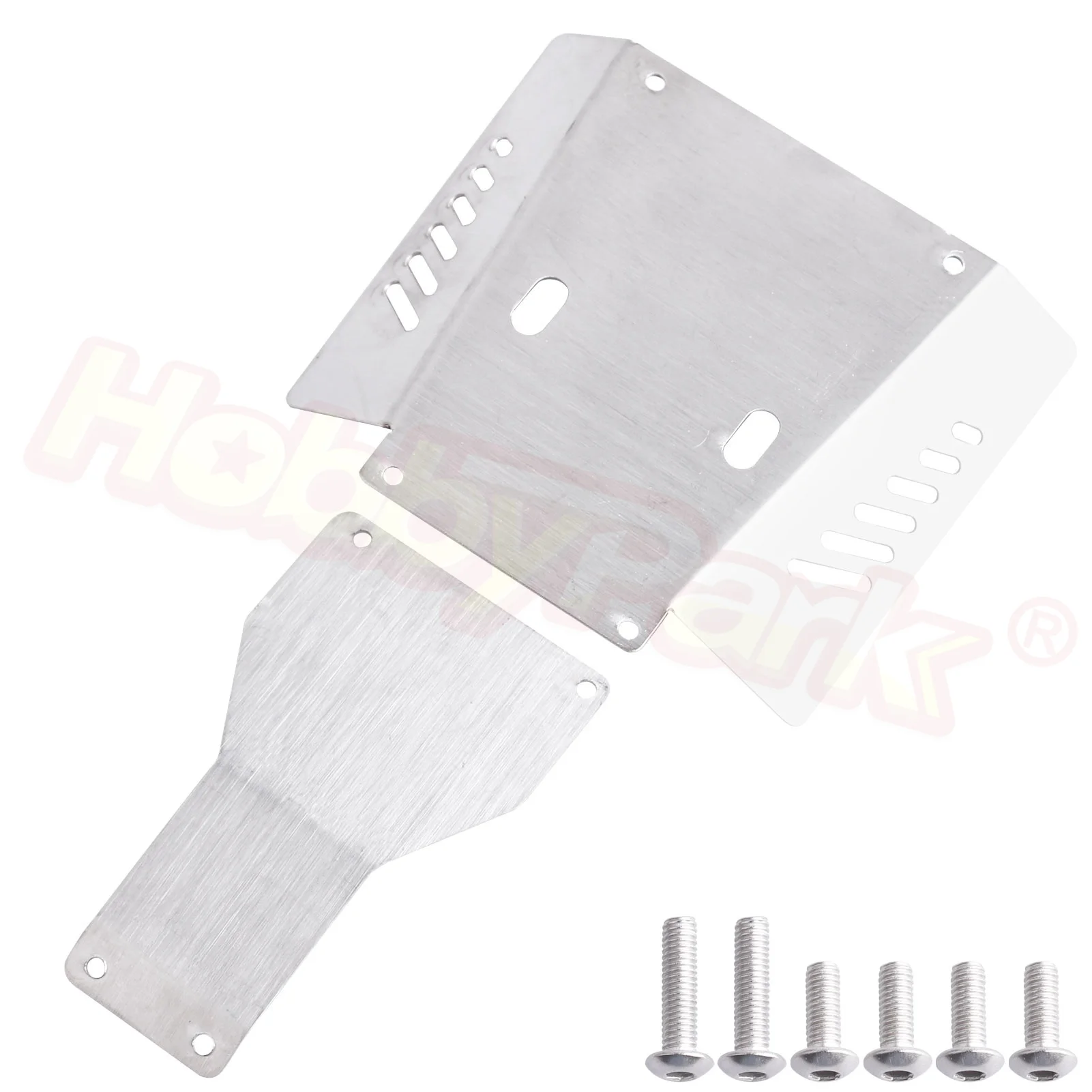

HobbyPark Stainless Steel Chassis Guard & Skid Plate Guard Armors Frame Protector for Tamiya CC01 Upgrades