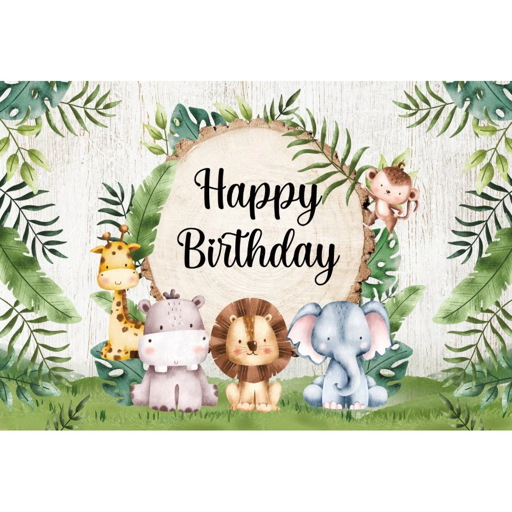 

Детский фон для фотосессии "Джунгли"