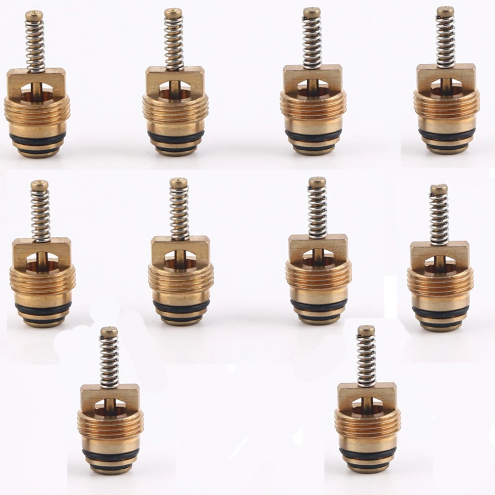 

10pcs M10 A/C Valve Core Fitting MT0065 15-75236 For Ford Universal Air Condition System Valves Brass Car Accessories