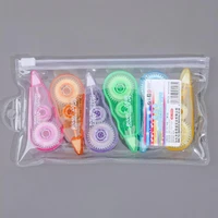 6pcsset glue rollers cute plastic soft grip cream color glue rollers school supplies glue tape correction tape