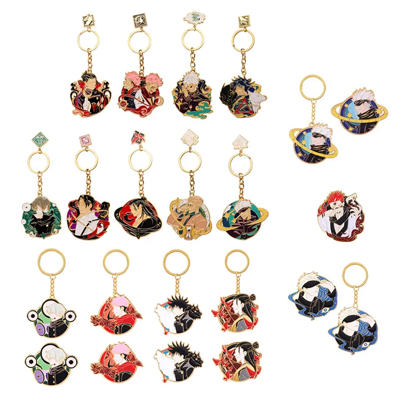 

Jujutsu Kaisen Fushiguro Megumi Keychain Cool Cartoon Figure Gojo Satoru Pendant Key Chain for Women Men Keyring Jewelry