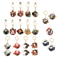 jujutsu kaisen fushiguro megumi keychain cool cartoon figure gojo satoru pendant key chain for women men keyring jewelry
