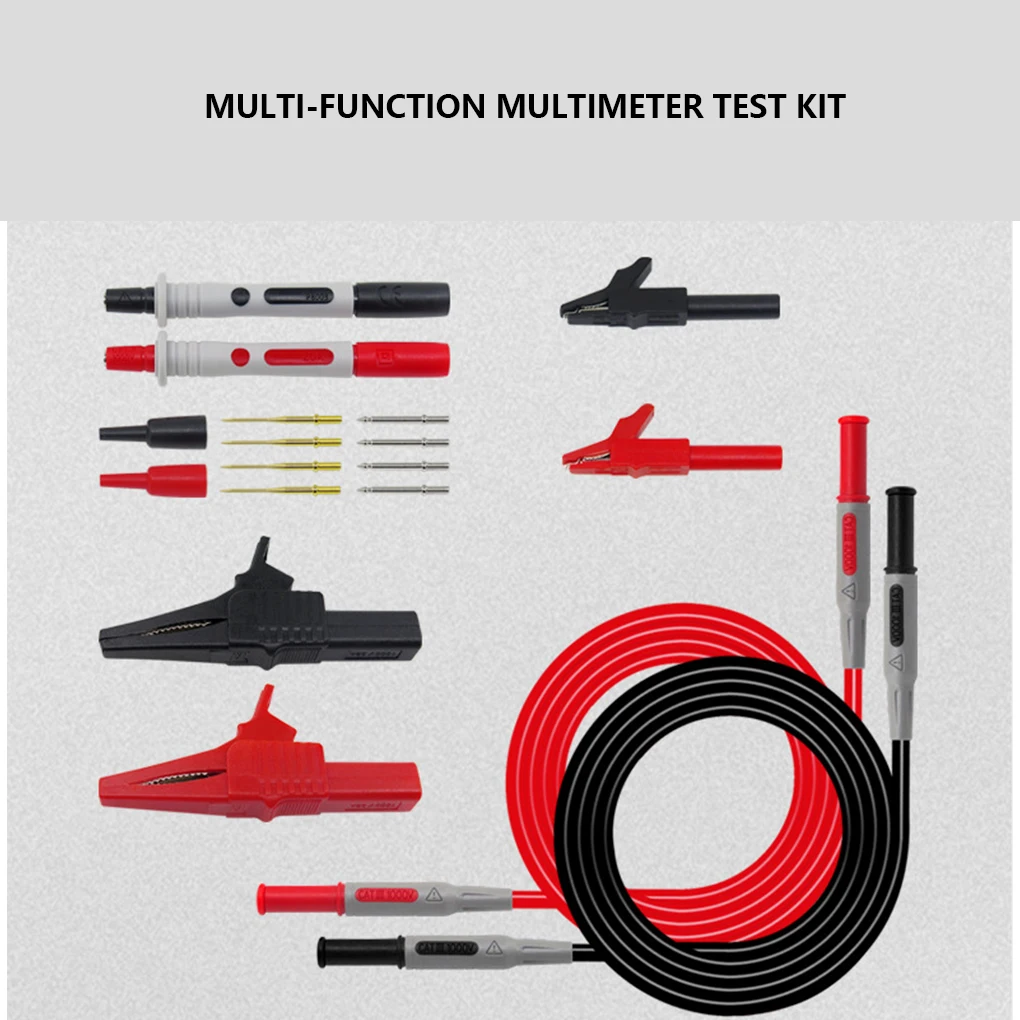 

1 Set PVC Multimeter Testing Probe Portable 4mm Interface Universal Electrical Ammeter Test Pen Needle Accessories