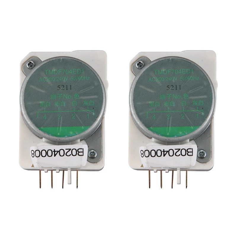 

2X Mechanical Defrosting Timer For Refrigerator Parts TMDF704ED1 Refrigerator Defrosting Timer