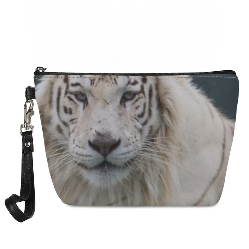 

Lady Large Capacity Makeup Bag Simple Animal Pattern Pattern Customization