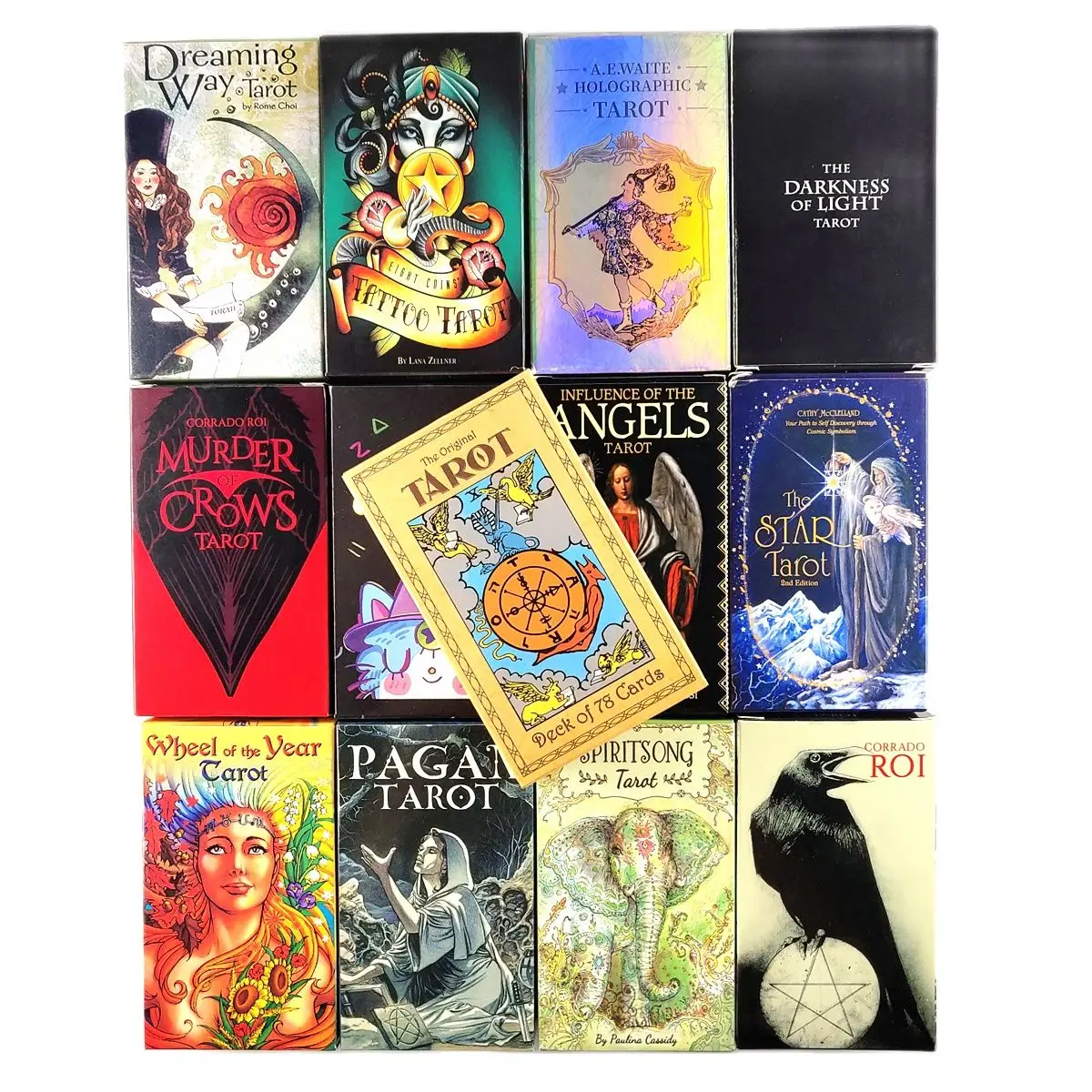 

Hot Sell HD Original Tarot Cards High Quality Tarot Deck With Guidebook Board Game For Fate Divination Entertainment Game