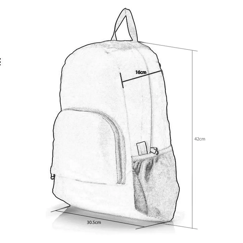 Походная сумка легкий складной водонепроницаемый нейлоновый рюкзак для мужчин и