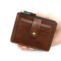 fashion mens leather id credit card holder wallet coin purse business slim money pocket case multi card card holder card wallet
