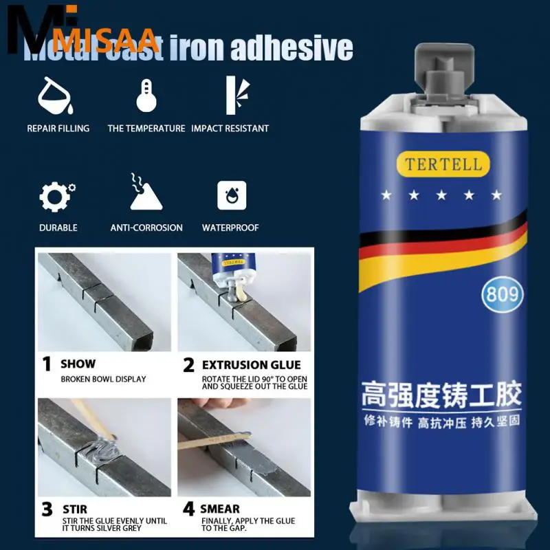 

Extrusion Metal Repair Adhesive Industrial High Strength Bonding Sealant Weld Seam A&B Caster Glue Heat Resistant Sealant