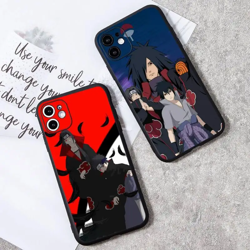 

Popular NARUTO Uchiha Itachi Uchiha Sasuke Phone Case For iphone 14 Plus 13 12 Mini 11 Pro XS Max X XR Cover