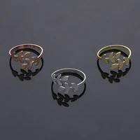 2022 trendy fashion jewelry ring party leaf rings adjustable opening finger rings for women girl gift charms