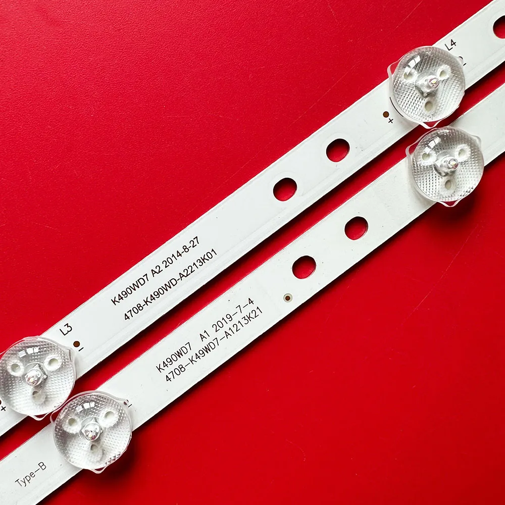 9/18 шт. (8 + 1) НОВАЯ светодиодная лента для подсветки 4708-K49WD7-A1213K11 4708-K49WD7-A1213K21 K490WD7 A1
