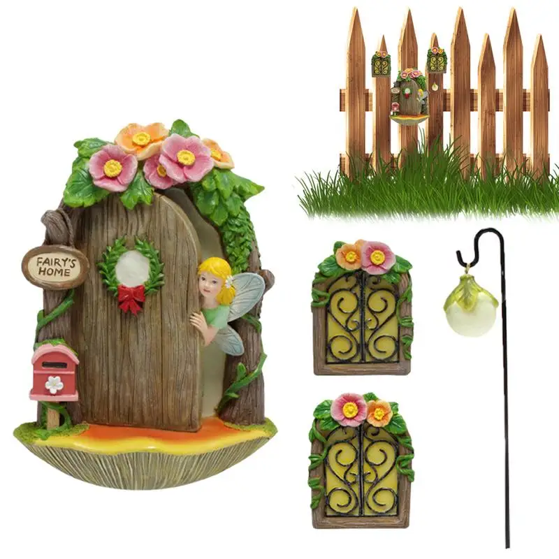 

Fairy Garden Door Creative Resin Wand Tile Sink Bathtub Limescale Stain Remove Washing Cleaning Tool For Tree Bedroom Yard