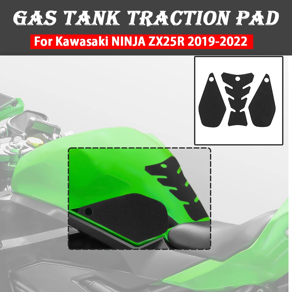 

For Kawasaki NINJA ZX25R 2019-2022 Motorcycle Accessories Anti Slip Fuel Tank Pads Gas Knee Grip Traction Sticker Protector