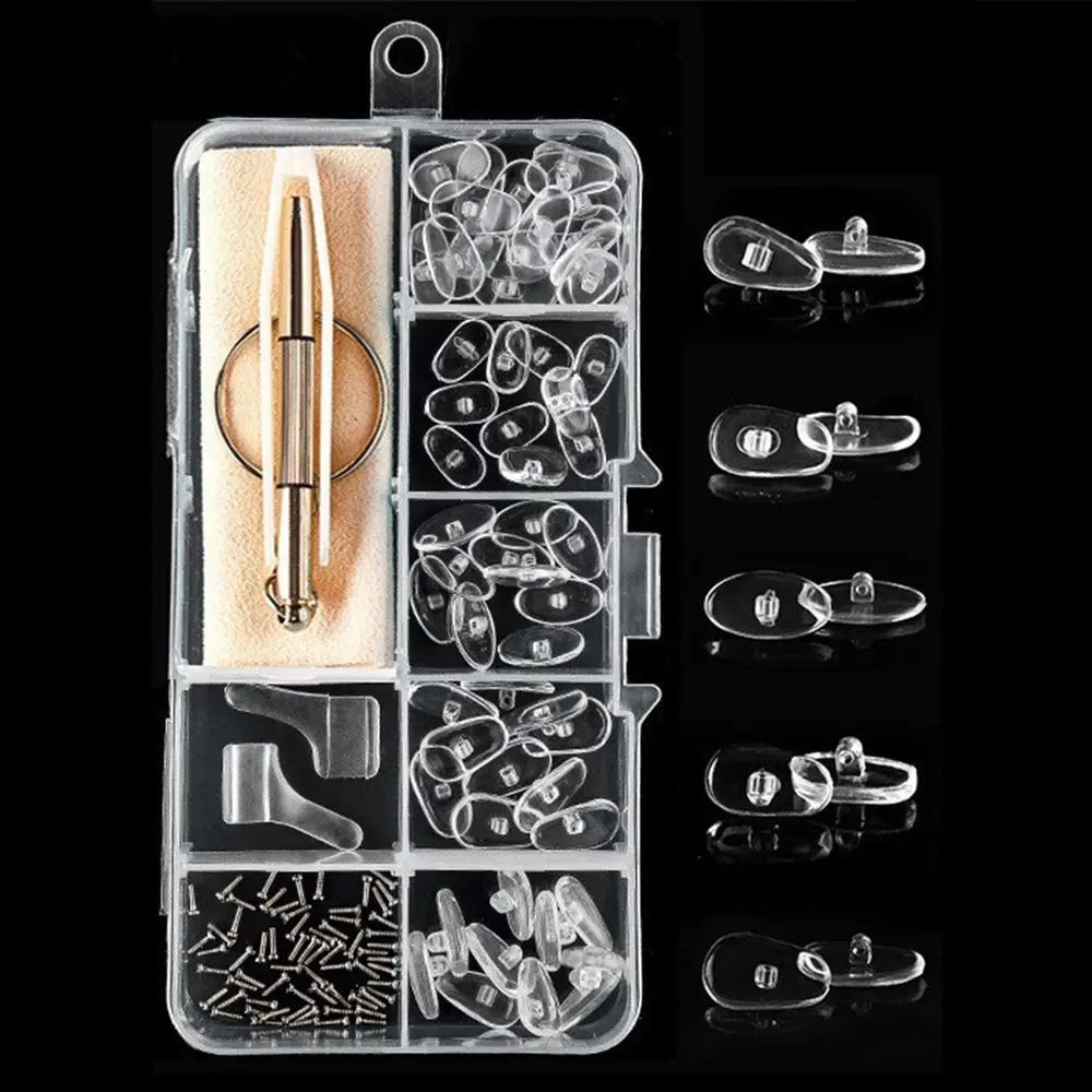 Силиконовый комплект для ремонта очков противоскользящие сменные носоупоры