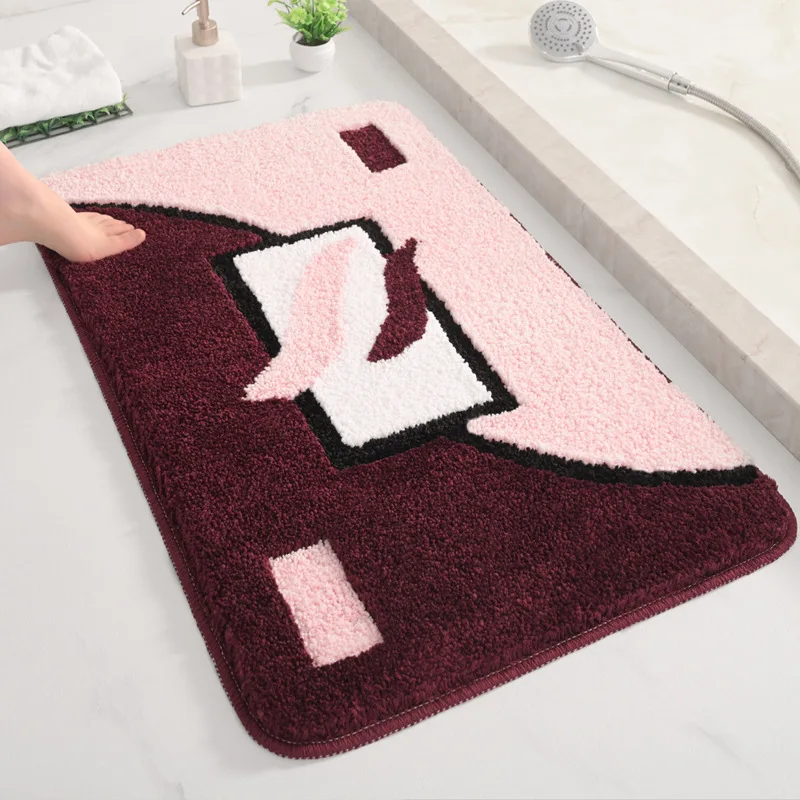 Роскошные ковры для ванной супер впитывающие коврики ног ворсистые Нескользящие