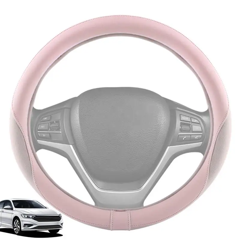 

Universal Steering Wheel Cover Breathable Wheel Non-Slip Protecor Car Interior Trim Products For Sedan Racing Cars Trucks
