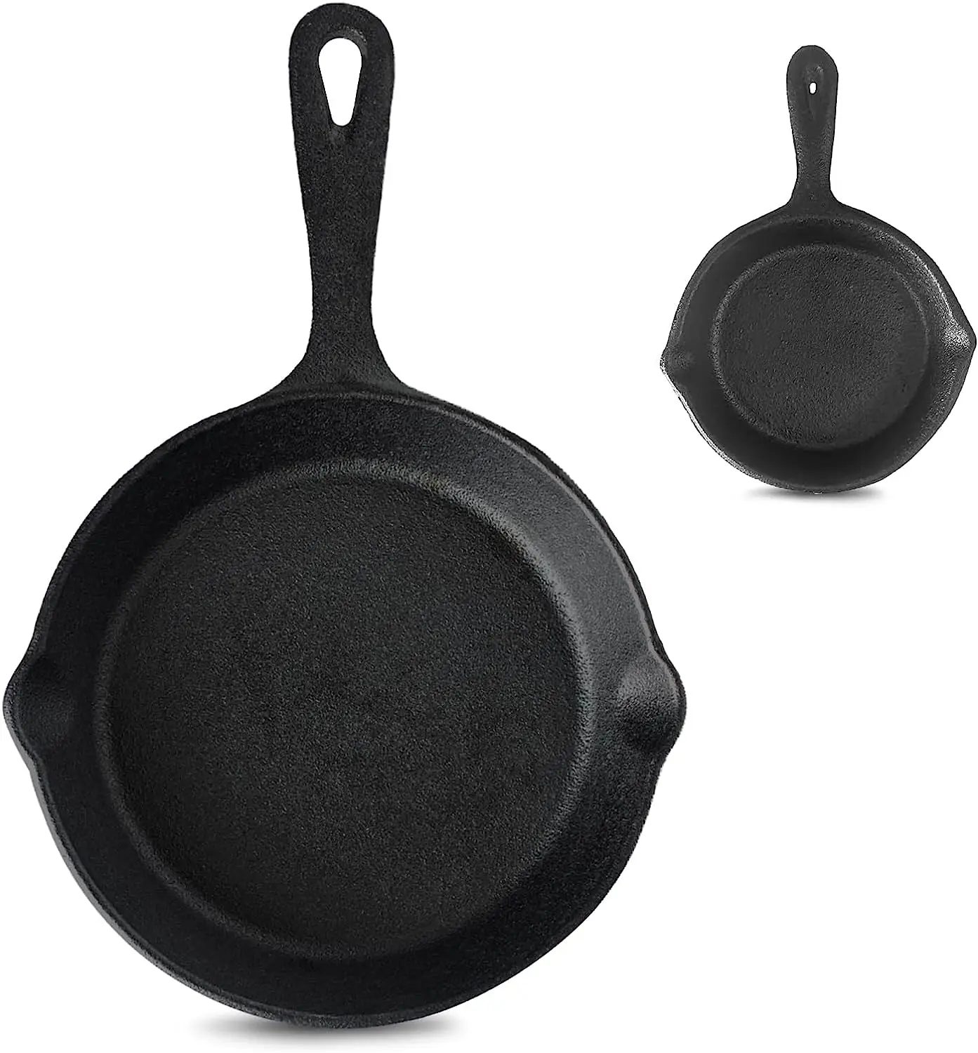 

Bazova Cast Iron Cookware Sets Skillets l Fry Pans Egg Pans for Cooking Kitchen Pots and Pans