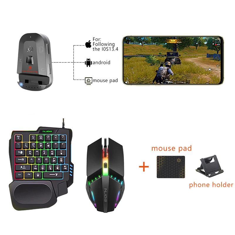 M2 геймпад PUBG мобильный контроллер Bluetooth игровая клавиатура мышь конвертер для