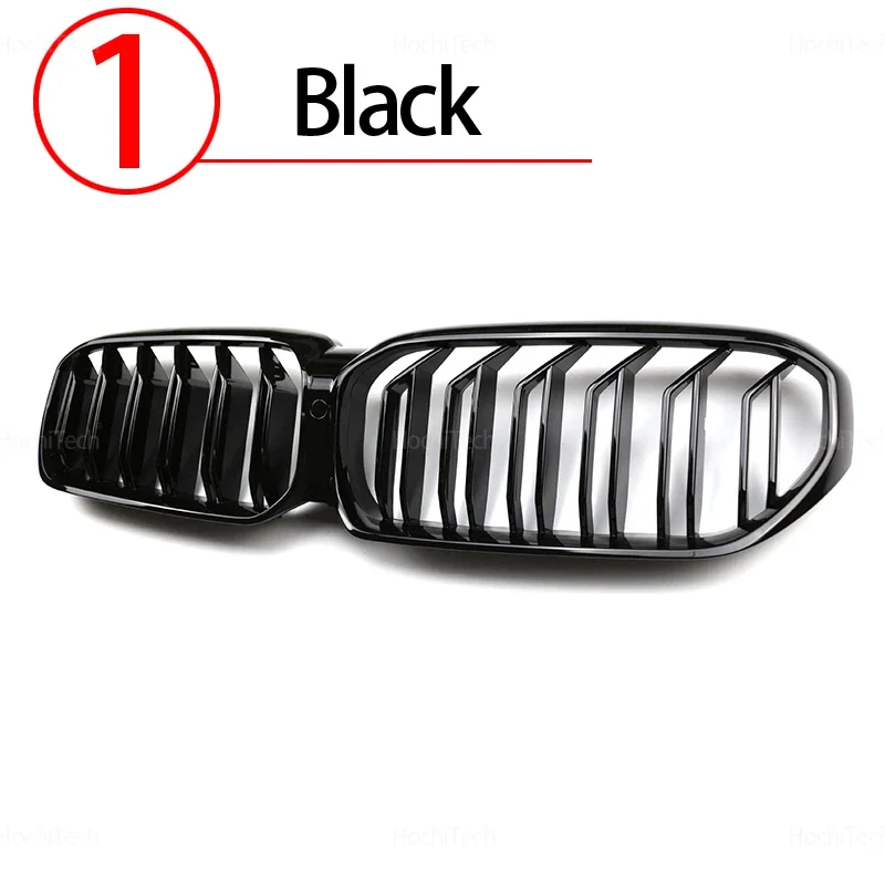 

Для BMW 5 серии G30 G38 G31 F90 M5 LCI 2020-2023 Решетка переднего бампера автомобиля Замена гоночных решеток 2 планки Глянцевые черные решетки