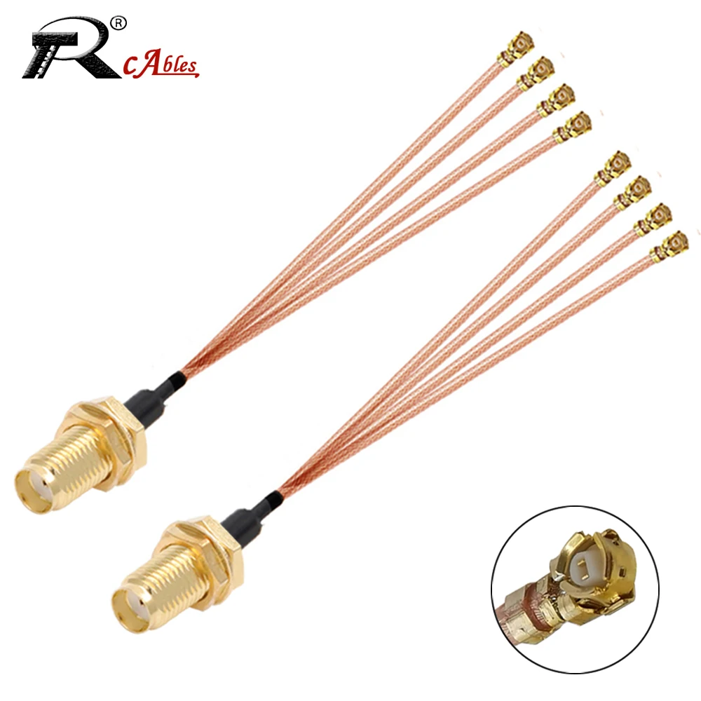 

10PCS u.FL IPX IPEX1 Female 1 to 4 Triple Splitter SMA Female RF Coaxial RG178 Cable Pigtail WIFI Antenna Extension Cable Jumper