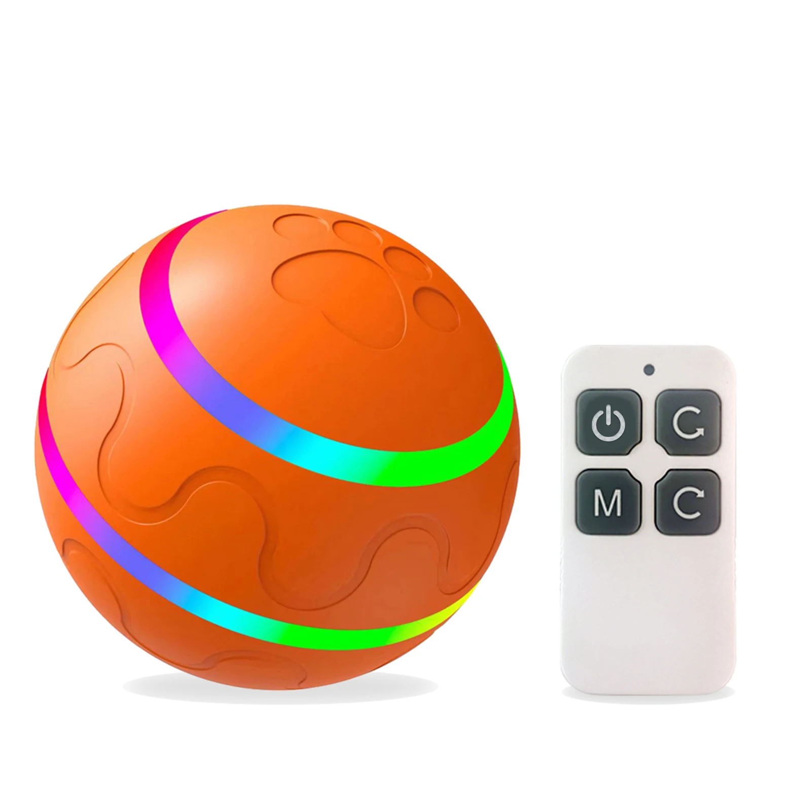 

Remote control pet electric Smart play luminous ball IP54 waterproof automatic pet luminous yo-yo suitable for all cats and dogs