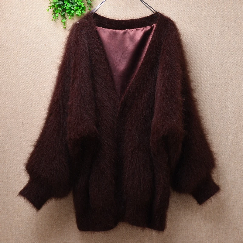 

Женский кашемировый свитер с рукавами «летучая мышь» и V-образным вырезом