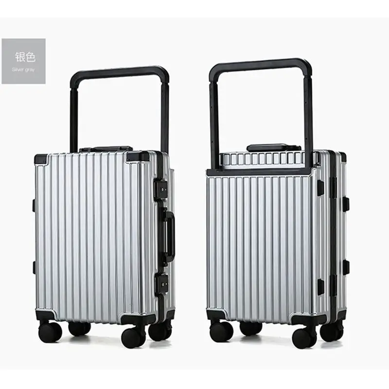 

Passcode Boarding Aluminum Frame Universal Wheel Wide Tie Rod Suitcase Trolley Case Rolling Luggage S14400-S14408