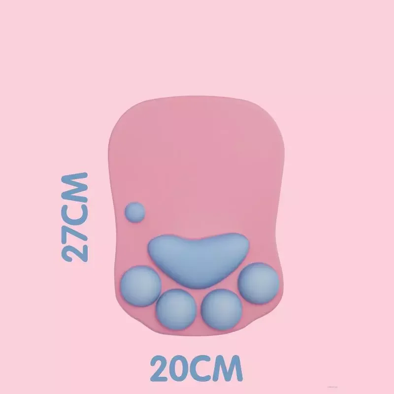 

New 3D Mouse Pad Soft Silicone Cute Cat Paw Mouse Mat Memory Foam Wrist Rests Cushions Mousepad for kids Laptop Computer Desktop
