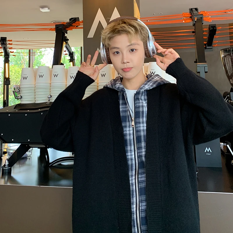 [OIMG] Высококачественный клетчатый искусственный кардиган из двух частей с