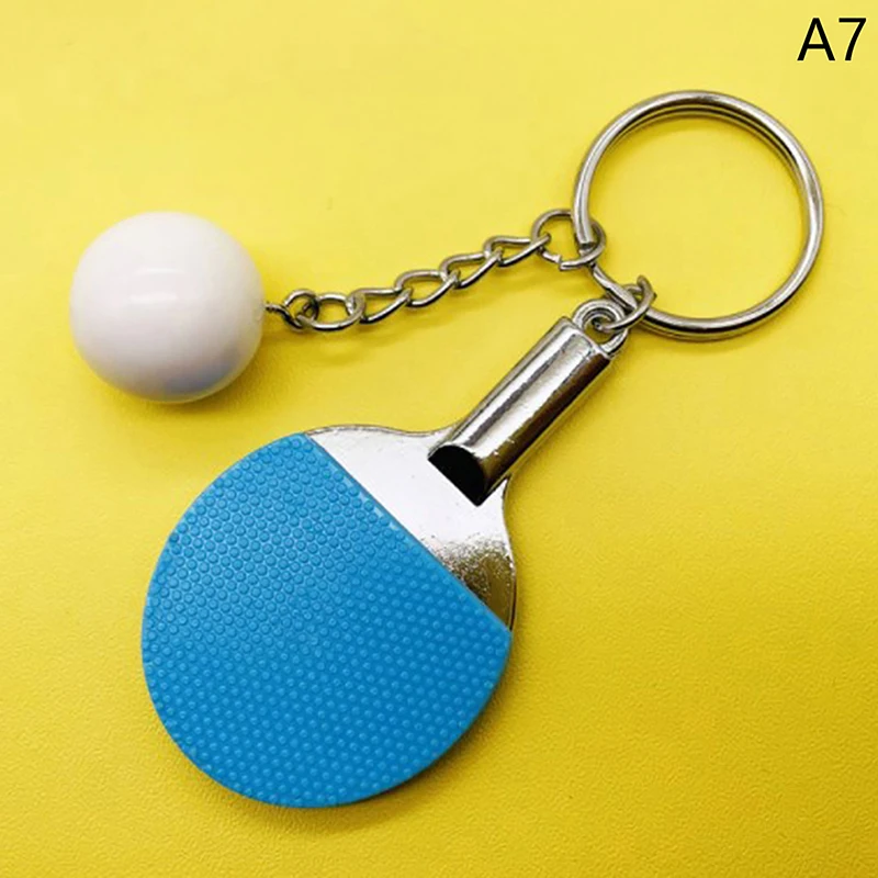 

1PC Sport Ping Pong Table Tennis Ball Badminton Bowling Ball Keychain Key Chain Keyring Key Ring Souvenir Gift Ornament