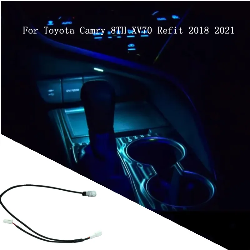 

For Toyota Camry 8TH XV70 Refit 2018 2019 2020 2021Central Control Storage Atmosphere Light Storage Box Light Accessories