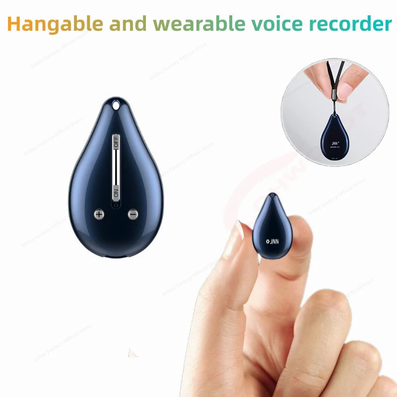 

Портативный мини-диктофон с подвеской, маленькая Цифровая запись с голосовой активацией, профессиональное устройство для прослушивания, HD MP3-плеер Espion