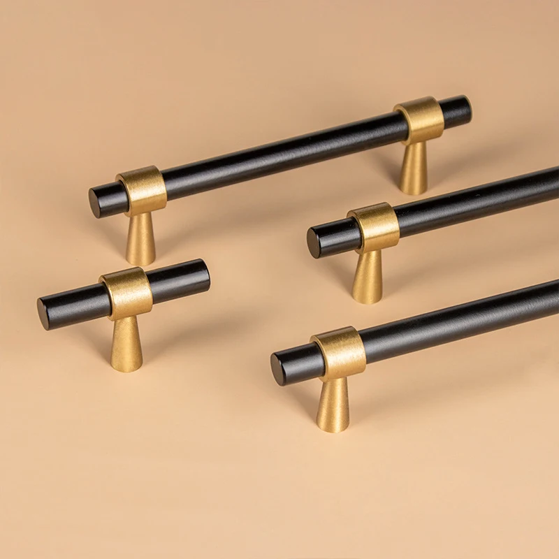 

Cabinet Door Handle Pure Copper Brass Cabinet Small Handle Modern Minimalist High-end Drawer Wardrobe Door Handles for Furniture