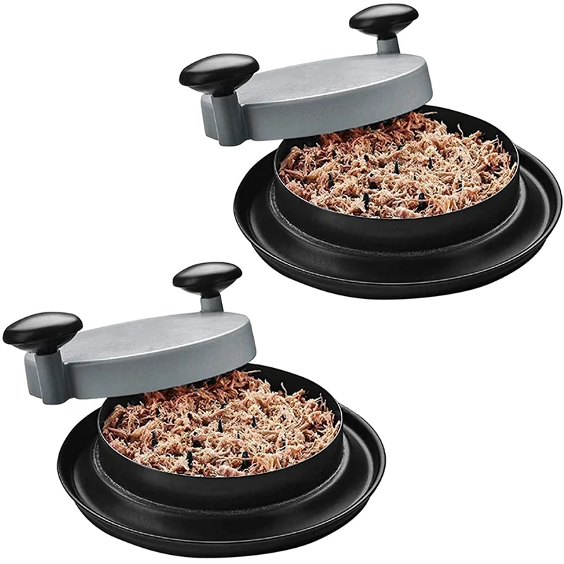 

Chicken Shredder Shred Machine Meat Shredder For Pulled Pork Red Beef And Chicken Dishwasher Safe (2PCS Gray)